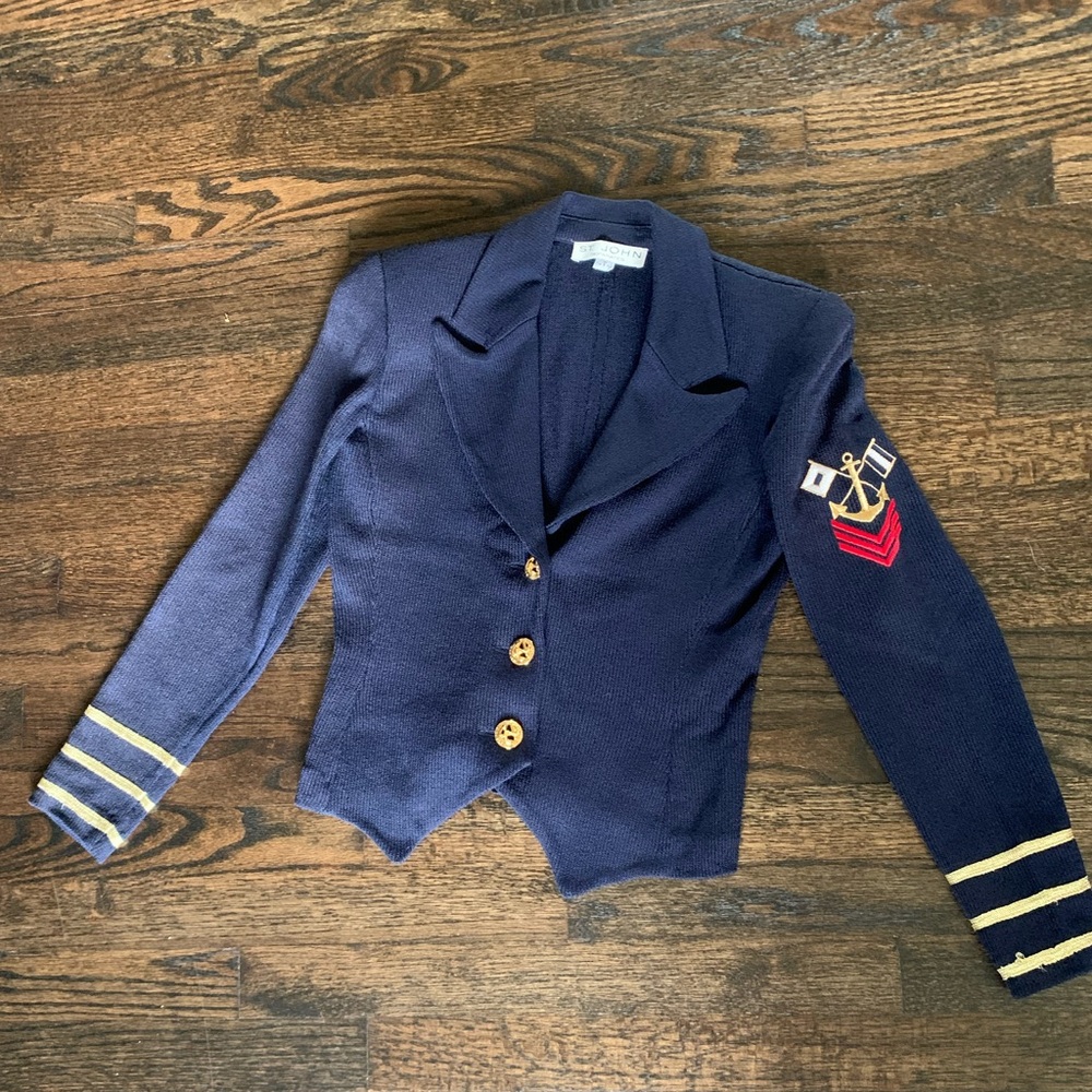 Vintage St. John Separates Nautical Knit Jacket - image 2